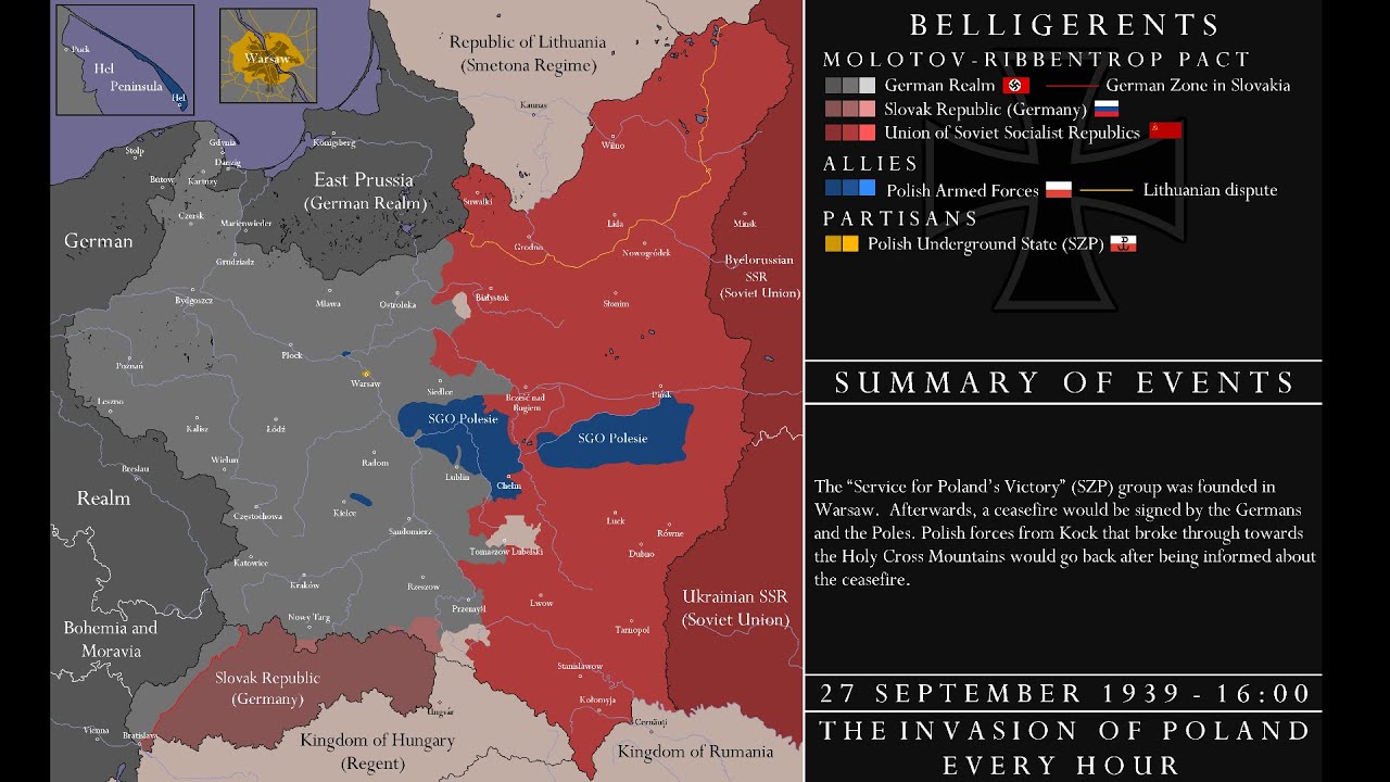 WWII - The Invasion of Poland (1939): Every Hour