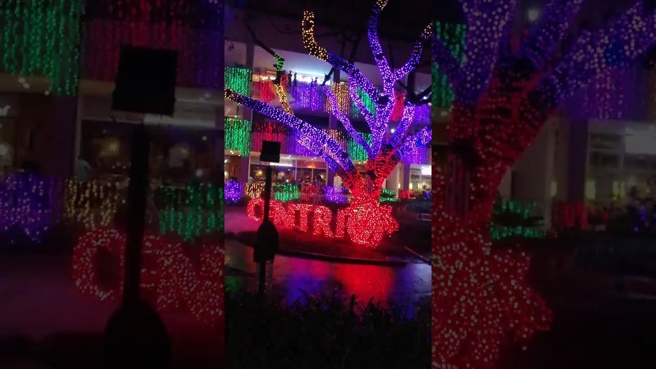 CENTRIO MALL | Christmas Dancing Lights | Cagayan de Oro City ✨ (Raw Video)