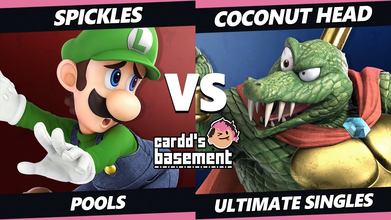 Cardd's Basement - Spickles (Luigi) Vs. Coconut Head (K Rool) SSBU Ultimate Tournament