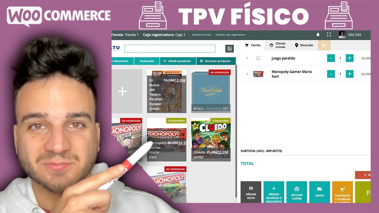 Curso POS TPV WooCommerce | Punto de venta físico profesional | Sincroniza stock con tienda online