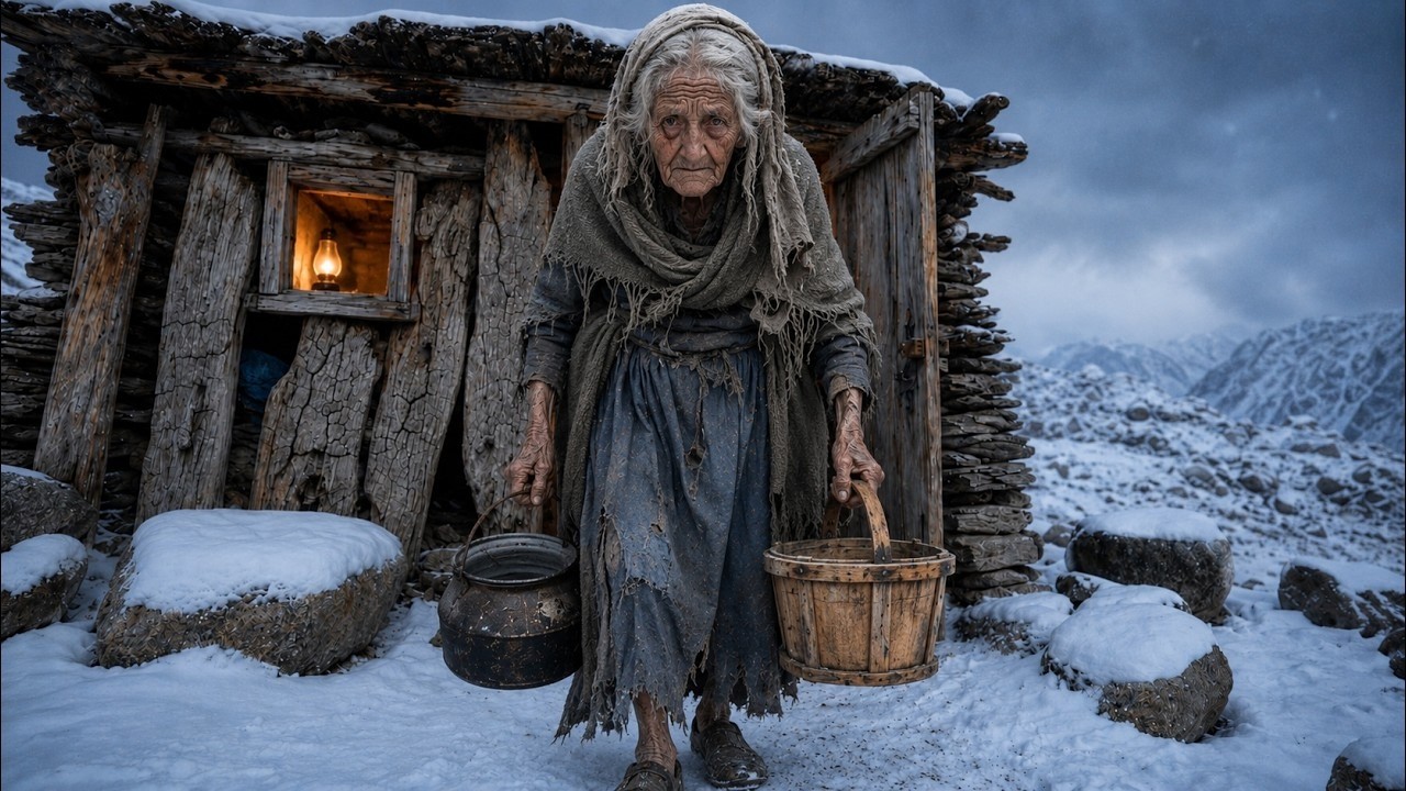 Life In Rural Afghanistan | 100-Year-Old Widow Survives Alone in a Snowy Mountain Hut