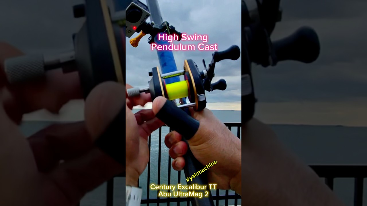250+ yards High Swing Pendulum Cast #Century Excalibur TT #shorts #longcasting #surfcasting #fyp
