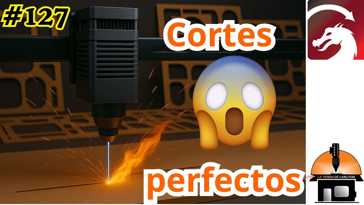¡CORTES LÁSER PERFECTOS con LightBurn! 🔥 Paso a Paso Avanzado 127