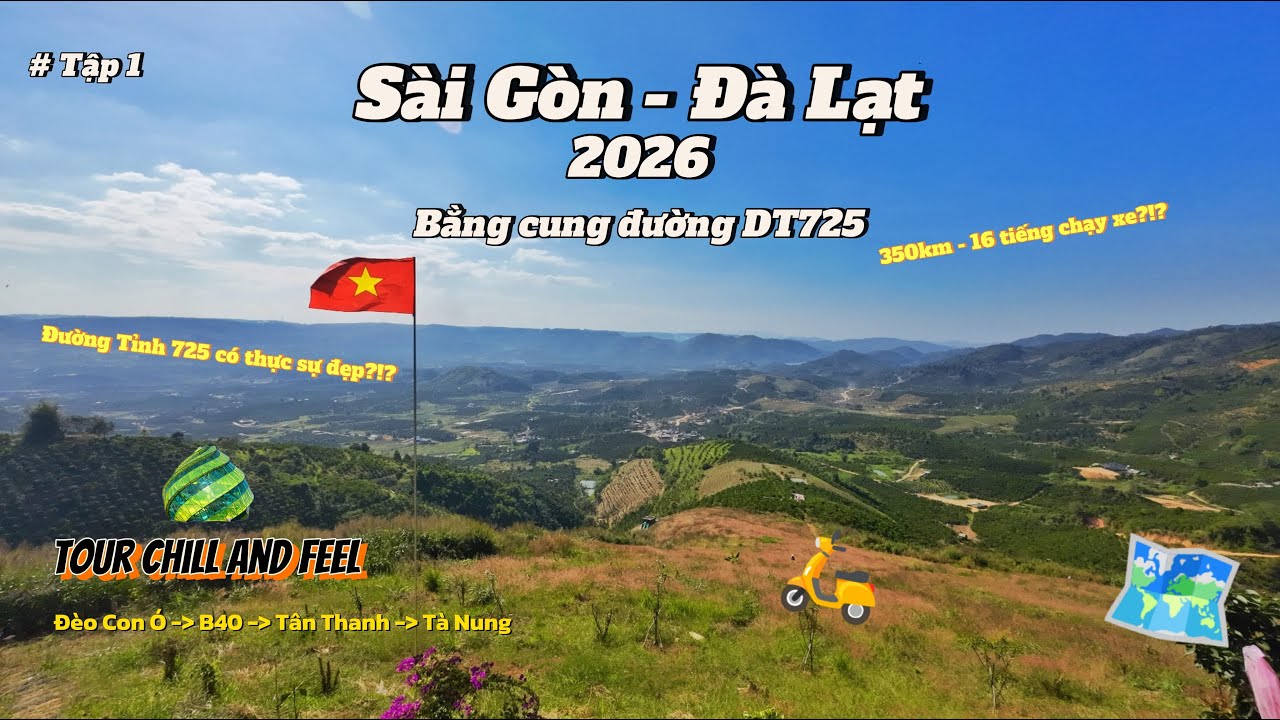 #1 Sài Gòn - Đà Lạt 2026 | Trải Nghiệm Chi Tiết Cung Đường DT725, Đi Đèo Bằng Xe Ga Có Thực Sự Ổn?!?