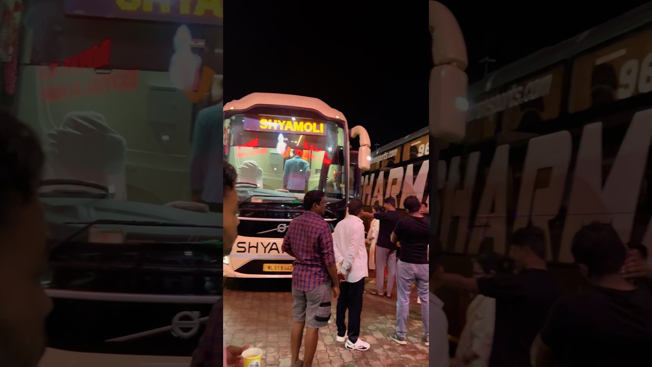 Volvo 9600 multi axle bus #volvo #bus #sleeperbus #luxurybus #9600 #accident #speed #shyamoli 🚍