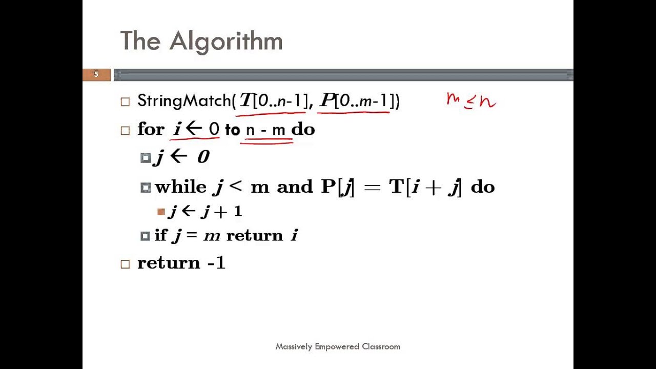 Brute Force String Matching