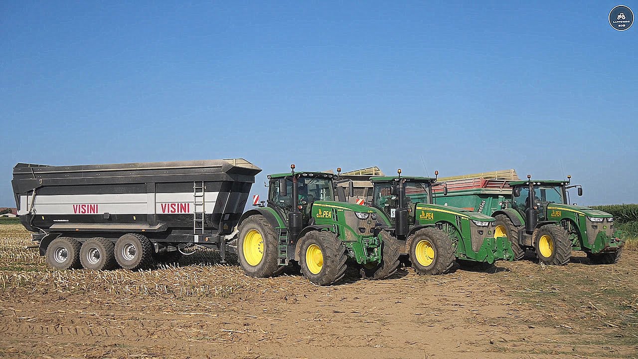 Maissilage🌽in Italy 2023 - CLAAS | JD | KRONE | NH - Trailer