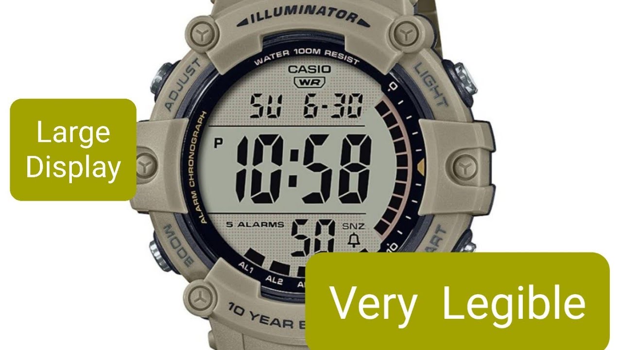 Casio AE-1500WH-5AVCF Watch = Large Legible Display!!!