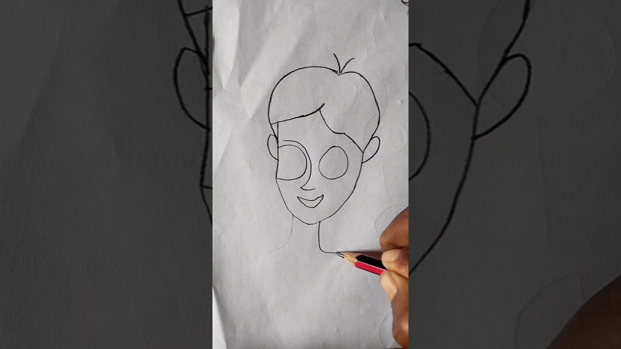 How to draw a Boy with pencil colour using number boy ||easy Drawing ||