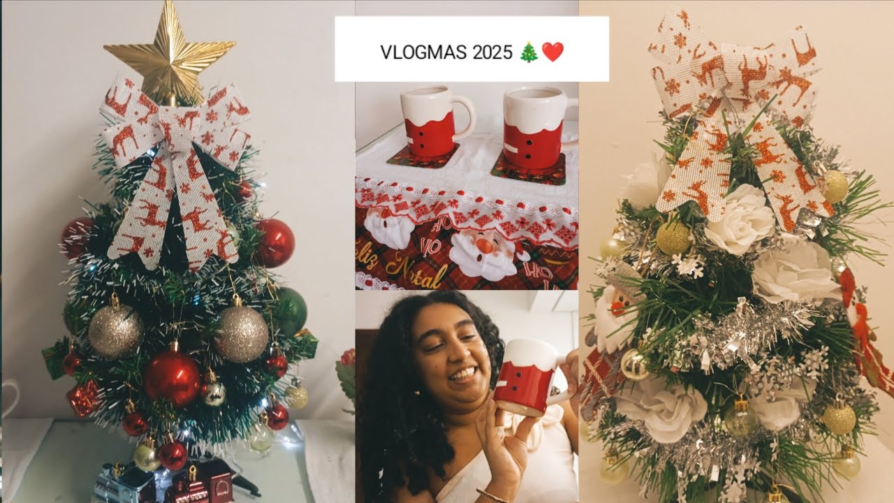 VLOGMAS- MONTANDO AS DECORAÇÕES DA CASA 🎄
