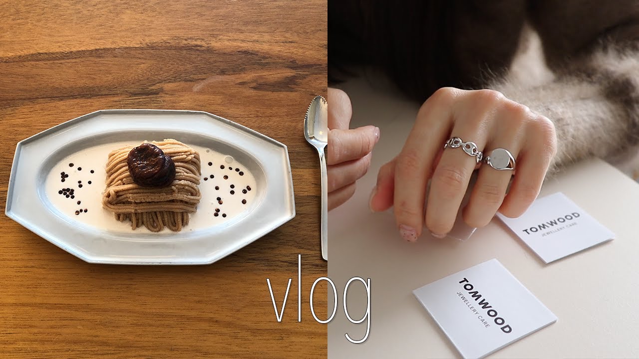 vlog. 톰우드 실버 액세서리 l 냉장고 털고 몽블랑 먹고 칼국수 먹고 l 일상 브이로그