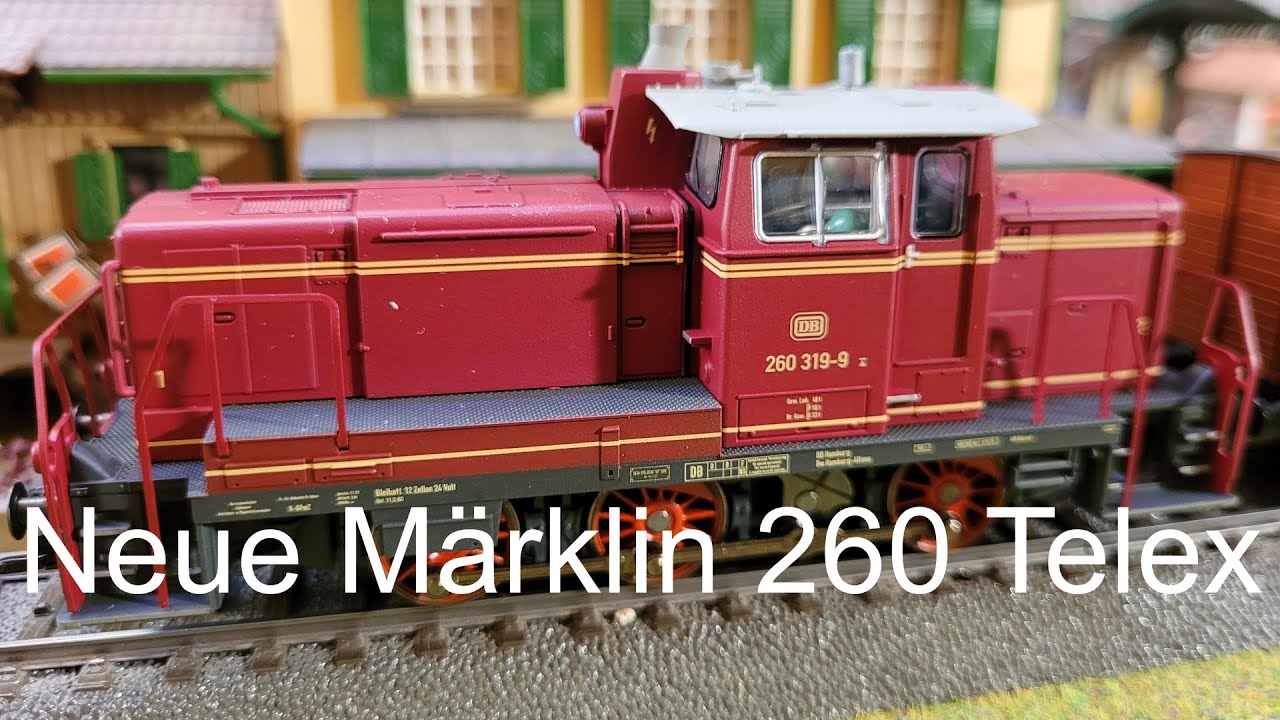 Märklin Diesel- Rangierlok Br. 260 mit neuer Telex Kupplung mfx und Sound