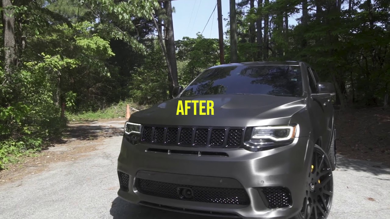 Full brush wrap on a Jeep TrackHawk on 26s
