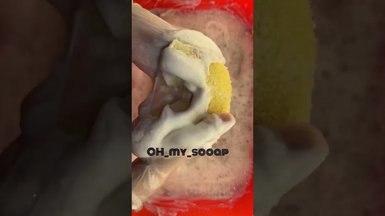 ASMR Sponge Sound | Soaked soap || асмр Размокшее мыло 