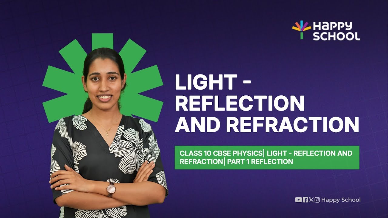 Class 10 CBSE Physics | Chapter 1 : Light Reflection and Refraction | Happy School Class 10
