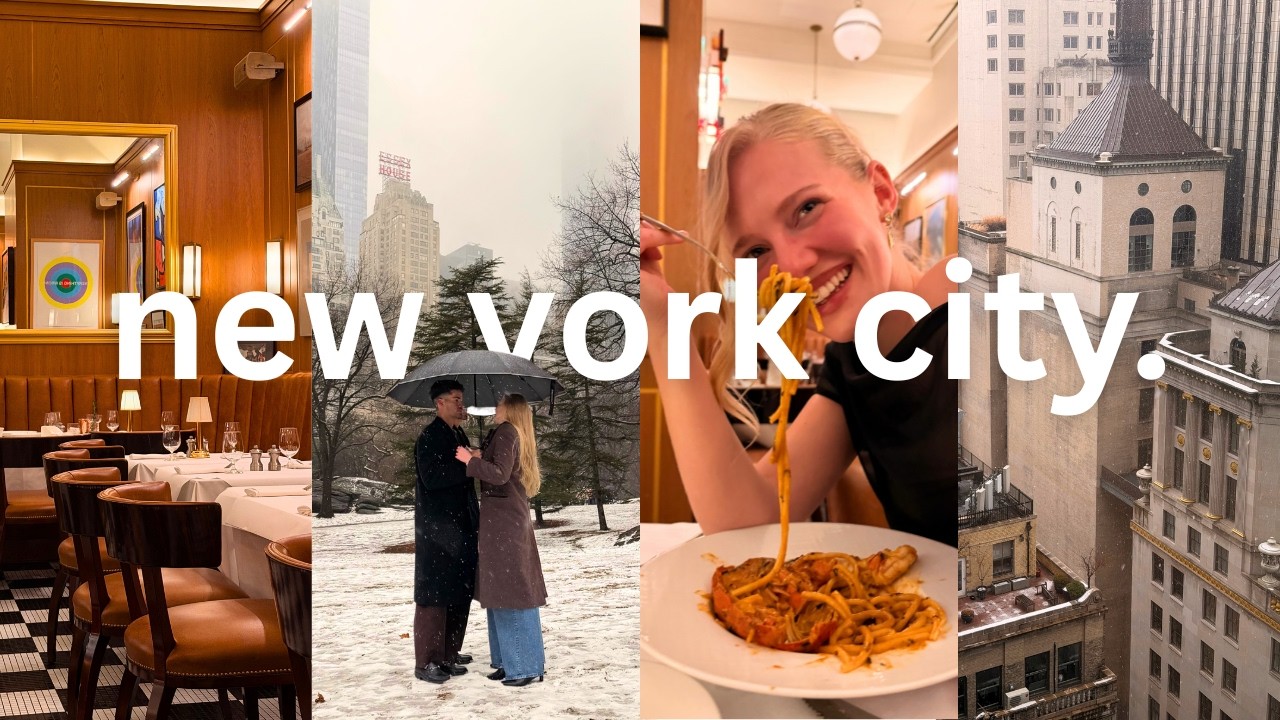 NEW YORK VLOG 🗽✨ Back in the City for an Exciting Job, Cozy Cafes & Snow Days in Central Park..