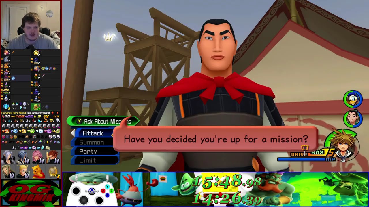 Kingdom Hearts 2.5 Randomizer Hit-List (Absent Silhouettes)