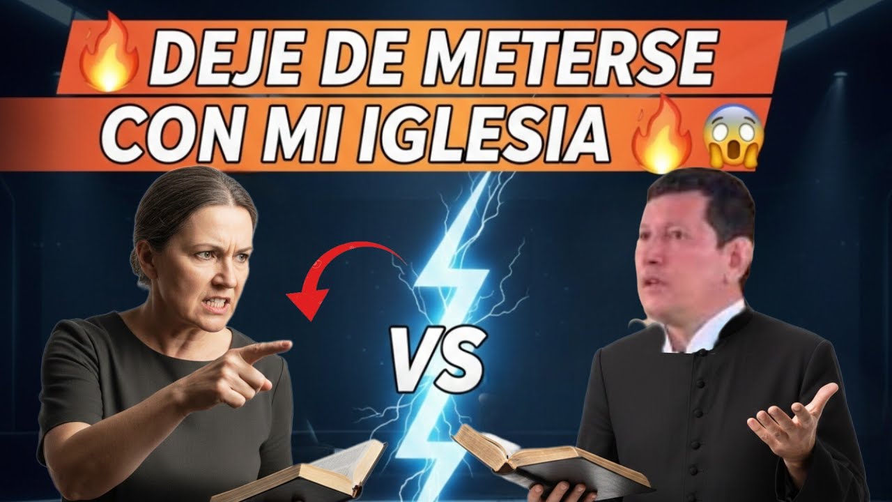DEFIENDE A SU PASTOR ANTE EL SACERDOTE: ¿DOCTRINA O BIBLIA? 😲 DEBATE CON MUCHA TENSIÓN ⛪💥