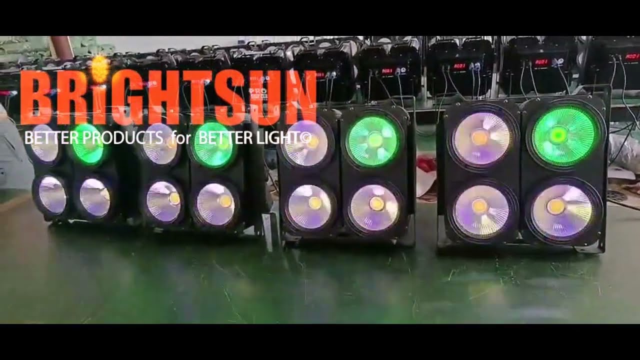 4x100W 2in1 Colors Led Blinder Light With Inner RGB Pixel Effect