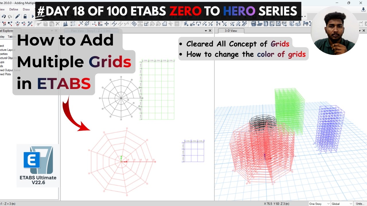 How to Add Multiple Grids in ETABS (Grid System Setup Guide)