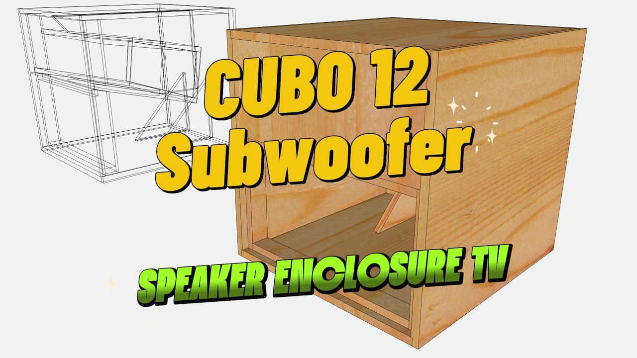 Cubo-12 | Compact Subwoofer Enclosure | 3D Modeling in SketchUp #speakerenclosuretv