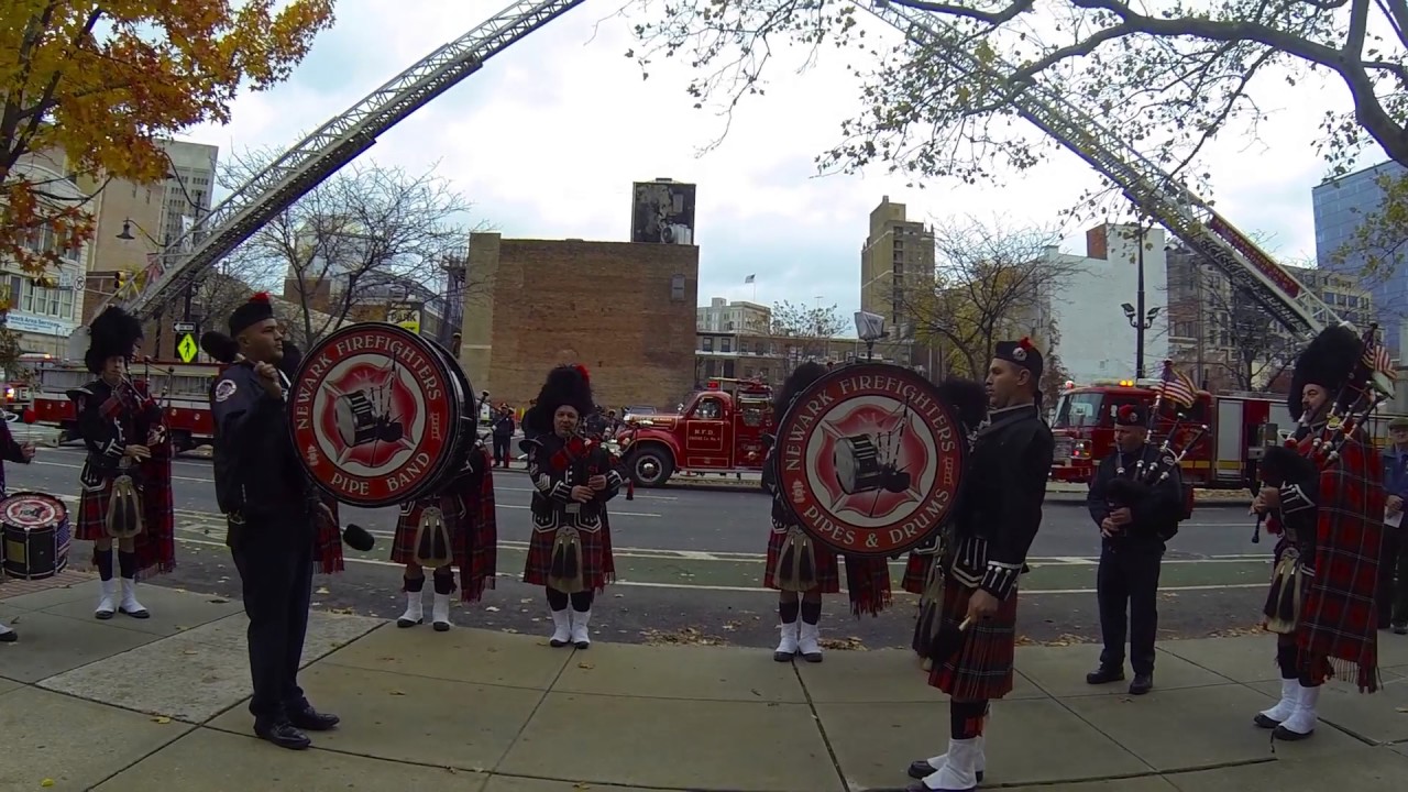 Newark,NJ Fire Pipe Band 99th Mem Mass