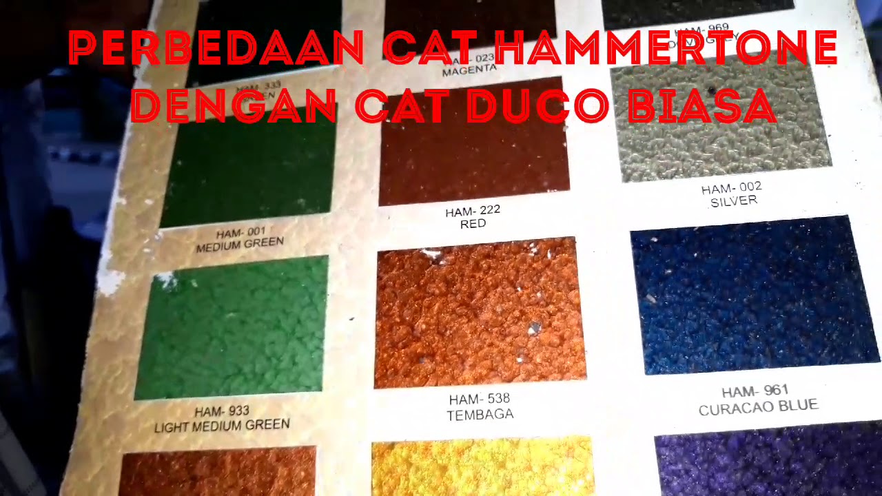 PERBEDAAN CAT HAMMERTONE DENGAN CAT DUCO