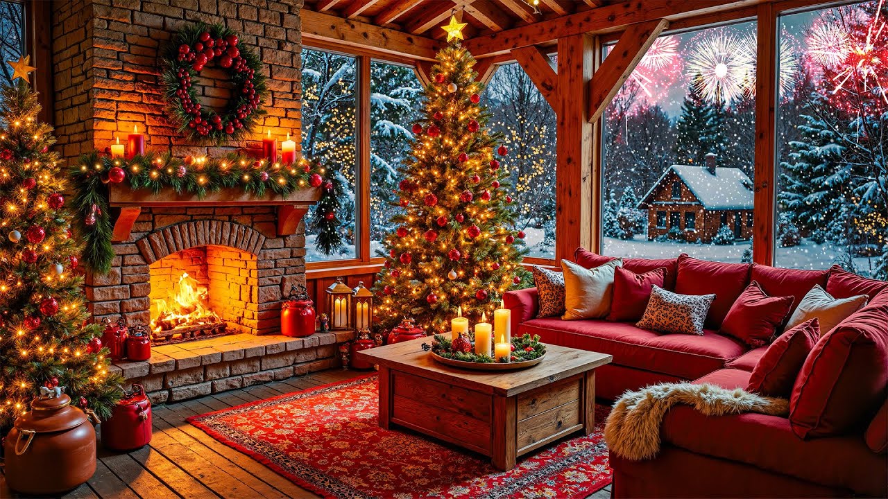 Beautiful Fireworks & Best Instrumental🎁 Best Happy New Year Music 🎉 New Year's Eve Ambience 2026
