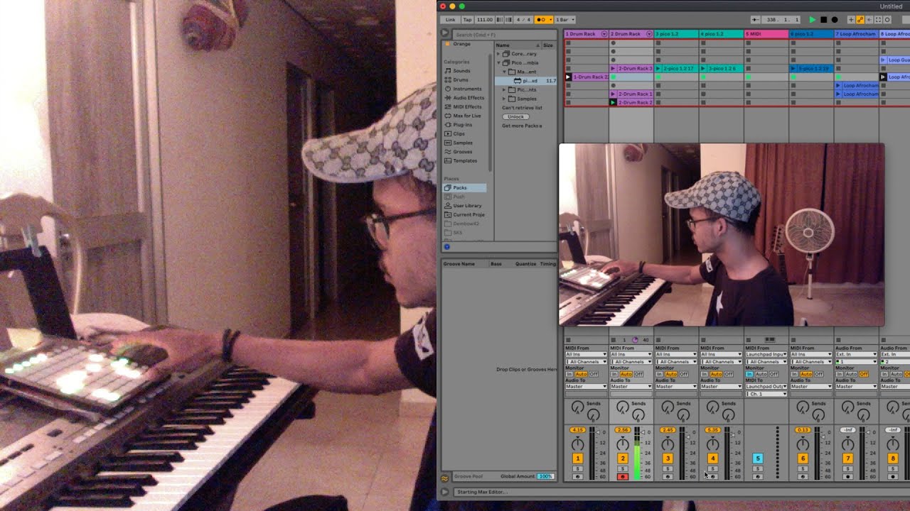 Practicando secuencias picoteras ableton live @kerwilmusic