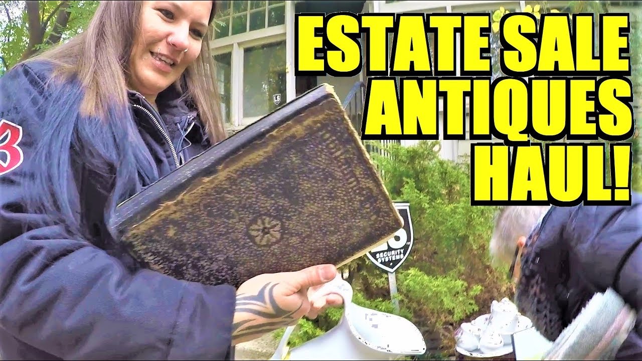 Ep25: LOOK AT ALL THE ANTIQUES WE GOT AT THIS ESTATE SALE! - The ORIGINAL GoPro Yard Sale Vlog!