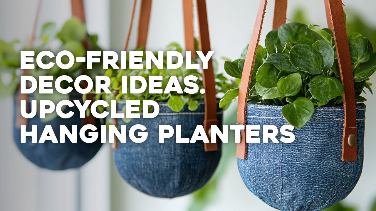♻️🌿 DIY Hanging Planters with Recycled Materials: Eco-Friendly Upcycling Ideas