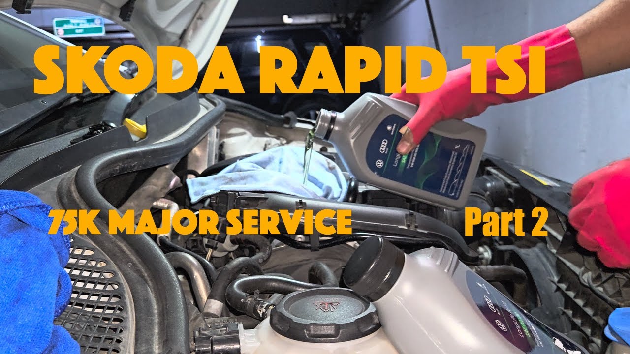 Škoda Rapid 1.0 TSI Major Service DIY | Engine Oil & Filter |  Part 2