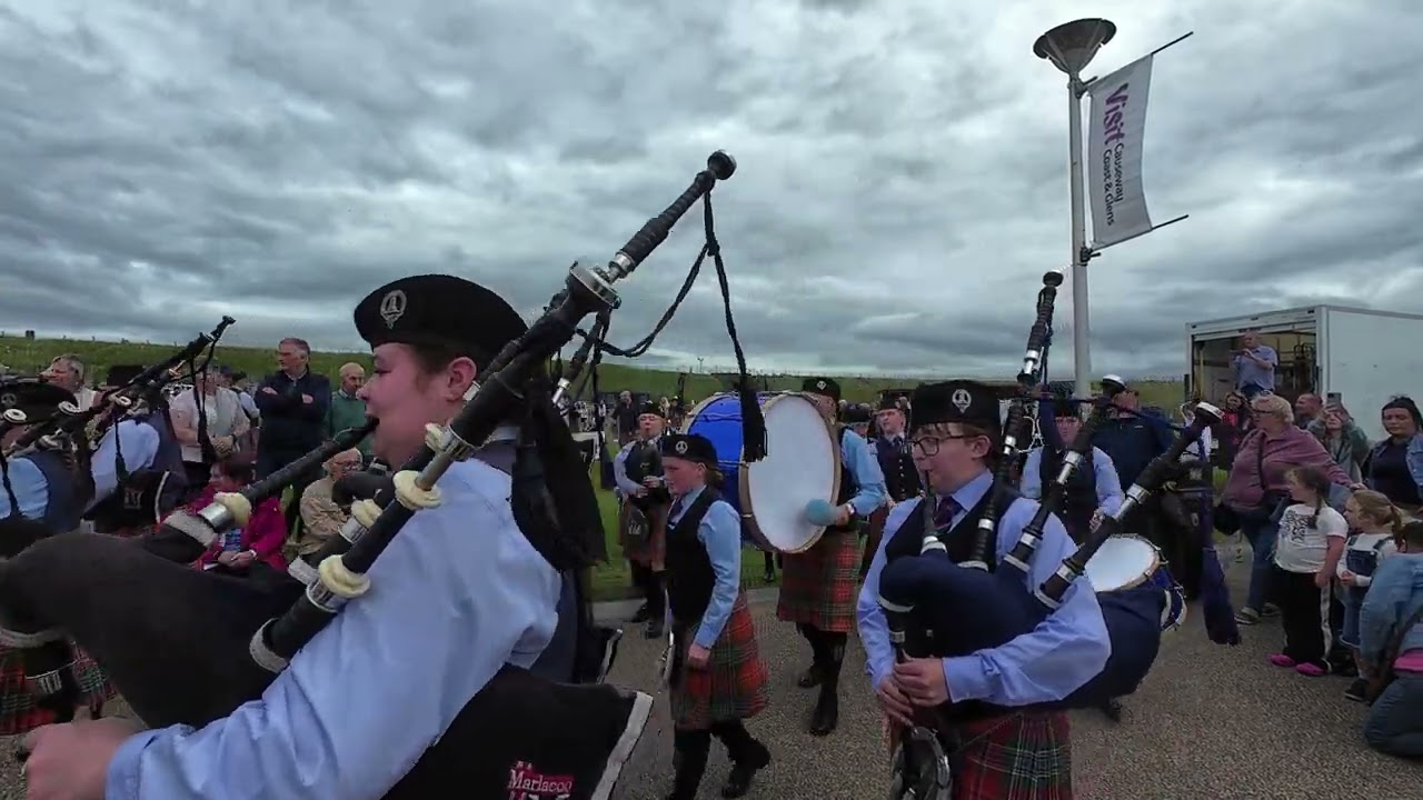 72nd Ulster Pipe Band Championships, Portrush, Part Three  Parading along the Prom