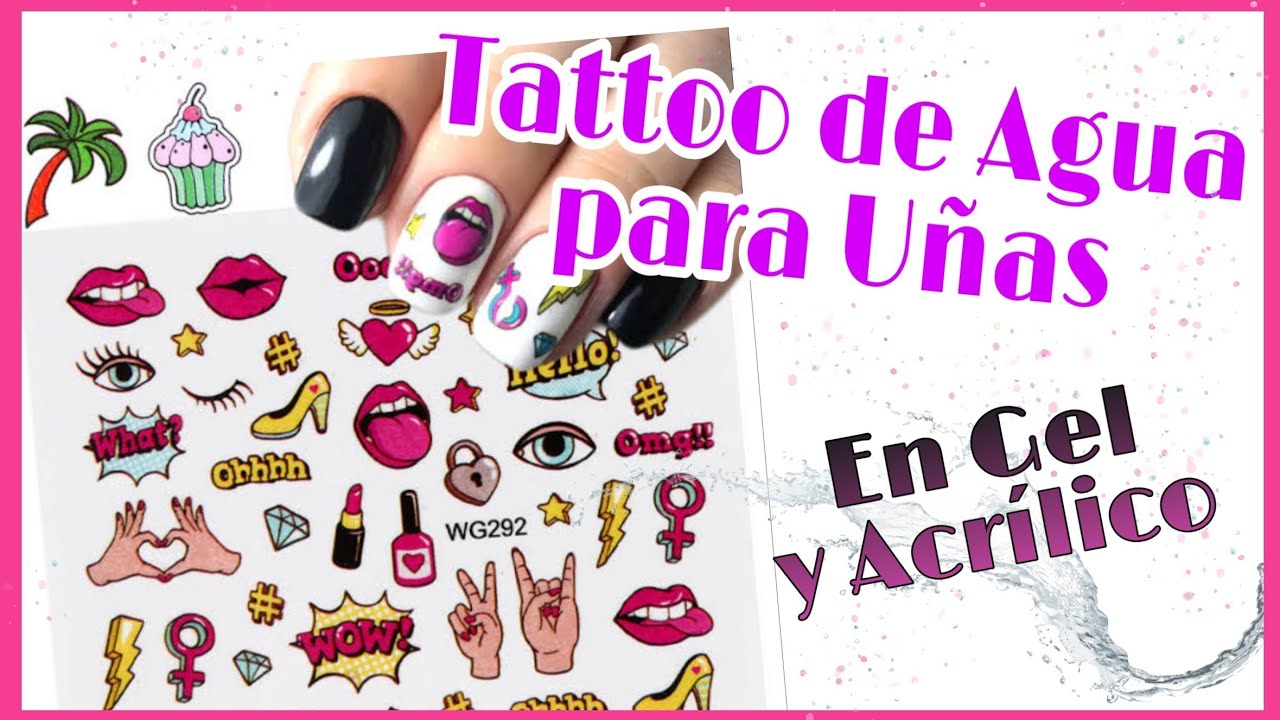 Aplicación "CORRECTA" Tattoo en Uñas 💅 para Acrílico y Gel