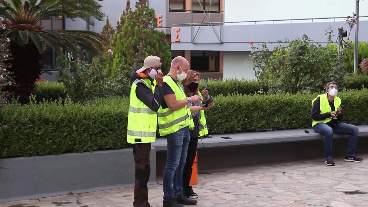 5G!Drones Trials at Cosmote premises  in Athens