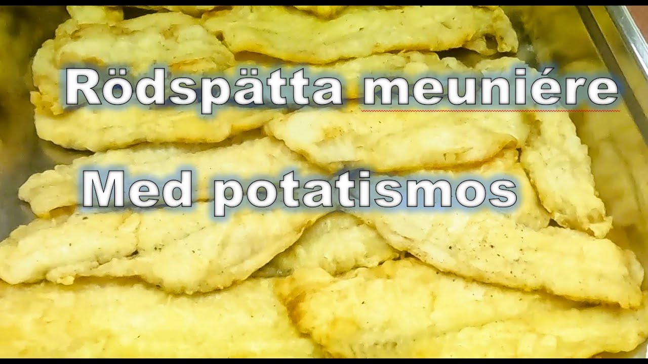 Rödspätta meuniére med skirat smör & potatismos