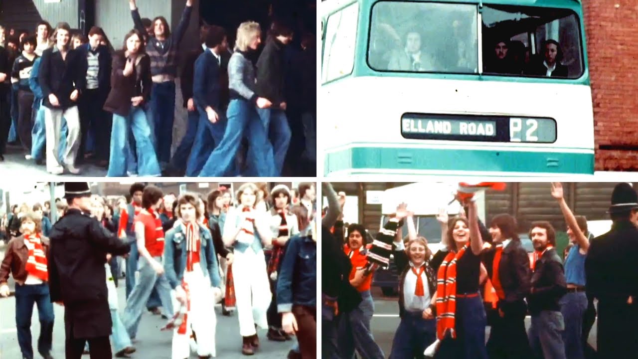 Man United&rsquo;s Red Army march up to Elland Road