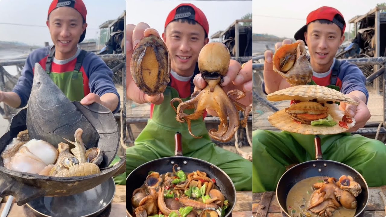 Fisherman Dagang ate scallops, whelks, octopus, sea cucumbers, abalone, mantis shrimp #yummy