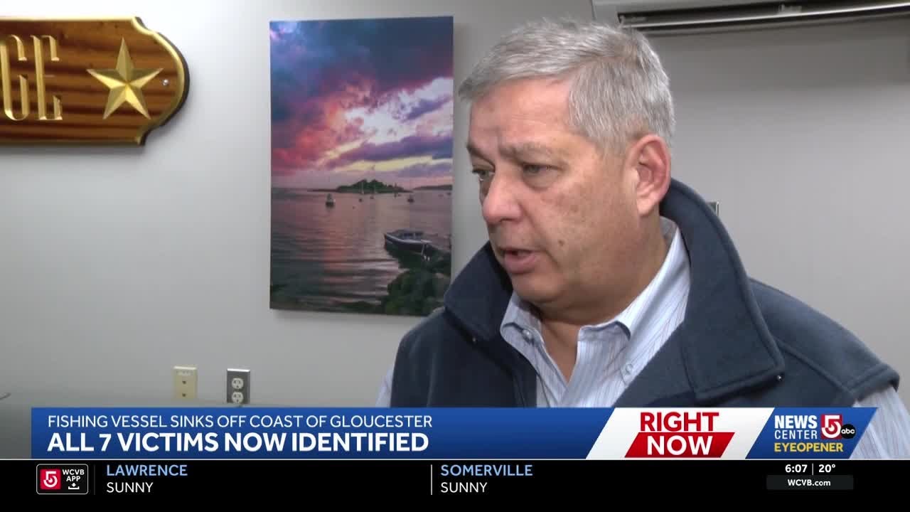 All seven victims identified after fishing vessel sinks off Gloucester