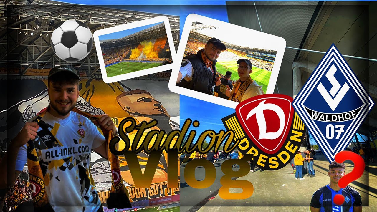 WAS FÜR EINE GEILE STIMMUNG!😍⚽️Stadionvlog - DYNAMO DRESDEN VS WALDHOF MANNHEIM🔥#004