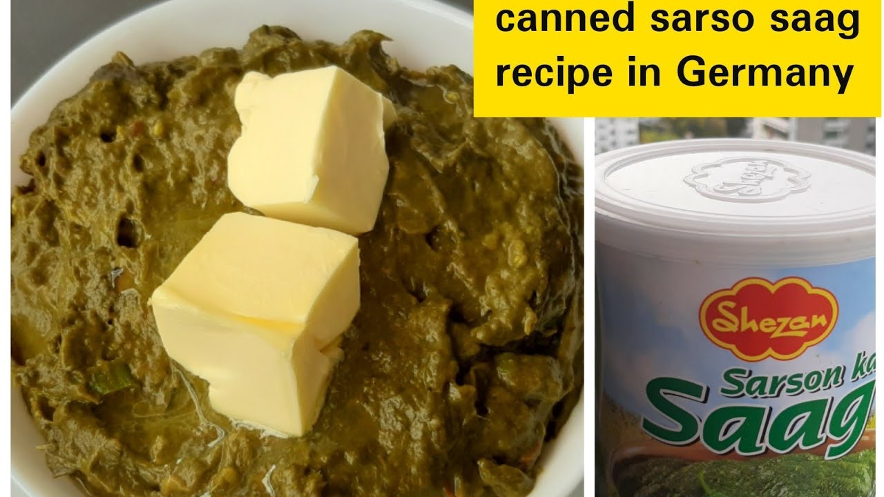 Canned Sarson Ka Saag Recipe In Germany ||MeeruVlogs