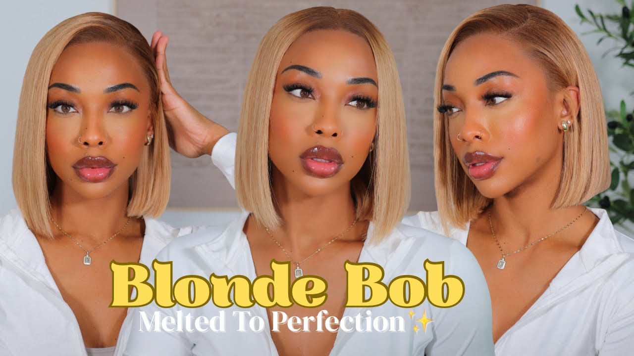 Blonde Wig Melted to Perfection! Flawless & Easy Tutorial - ft MyFirstWig