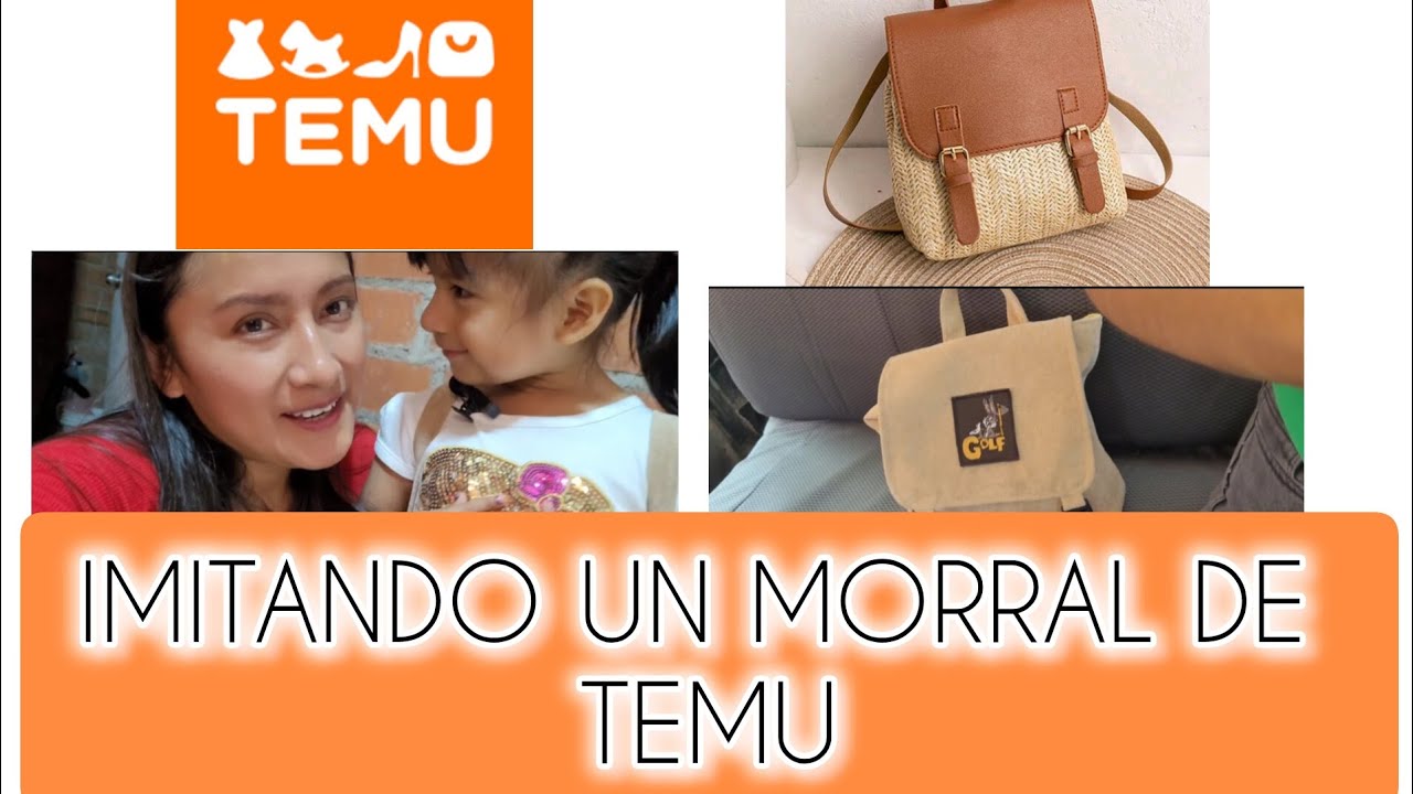 HACIENDO UN MORRAL DE TEMU para mi hija. fácil y rápido  #confección #temu #morralniñas #costura