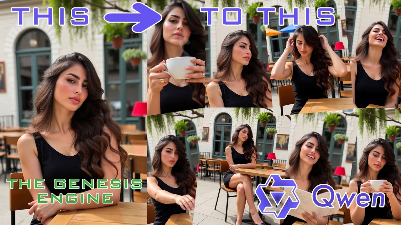 Generate a Full Photoshoot From ONE Image No LoRA! (Qwen ComfyUI workflow)