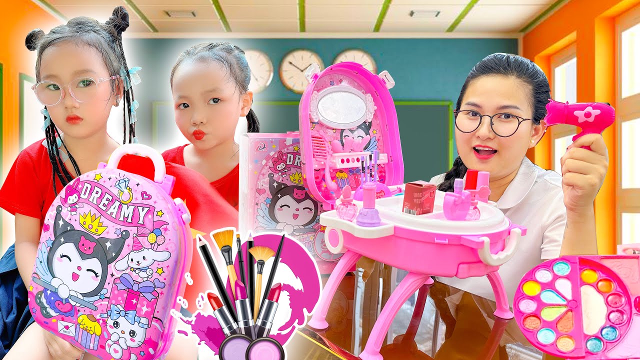 Cam Cam khai giảng năm học mới, được Changcady tặng vali trang điểm kuromi - Cam Cam TV