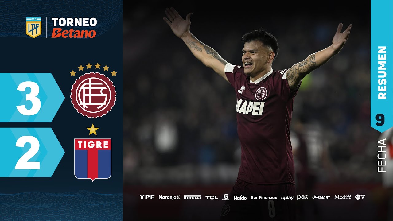 LANÚS 3 - 2 TIGRE I Resumen del partido | 