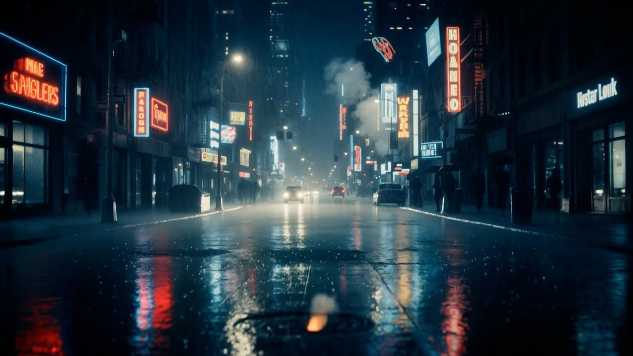 Rainy Night Jazzy Lofi ☕ Chill Beats for Studying & Relaxing