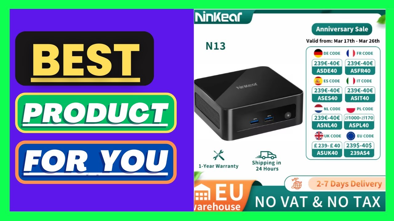 Ninkear N13 MINI PC Intel Core i5-1340P up