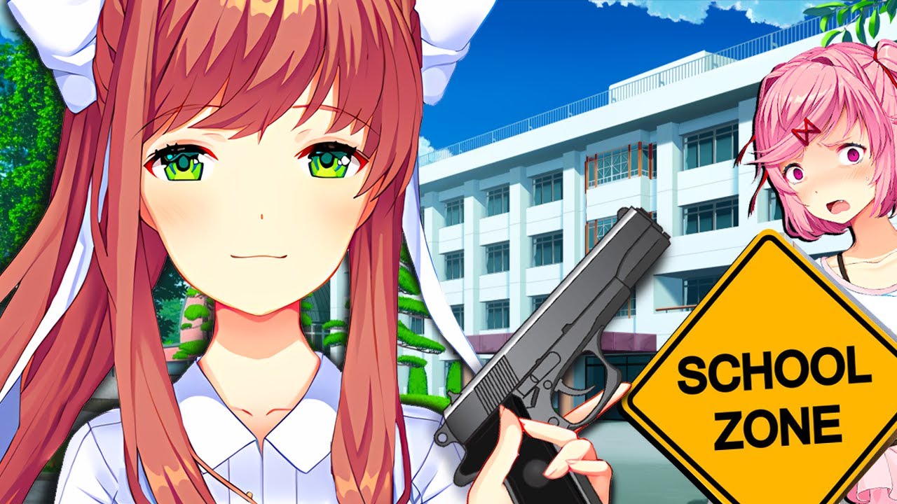 Monika Brings a Gun to School🏫Savior of Souls (1/2) (DDLC Mod)