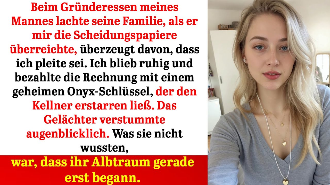 Sie lachten bei der Scheidung – bis mein Onyx-Schlüssel das Gründeressen verstummen ließ